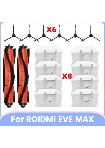 Roıdmı Eve Max Vakum Parçaları Ana Silindir Yan Fırça Toz Torbası Aksesuarları (Yurt Dışından)