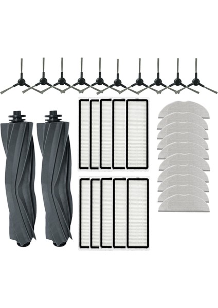 Dreame Mova S10 Plus / Trouver S10 Plus Süpürme Robotu Temizleyici Parçaları Için 32 Adet Yedek Ana Yan Fırça Paspas Filtresi (Yurt Dışından) fırsatları