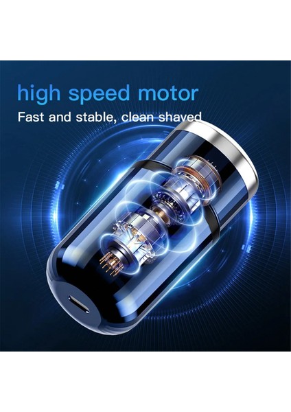 Mini Elektrikli Tıraş Makinesi Taşınabilir USB Şarj Edilebilir Tıraş Makinesi Cep Seyahat Tıraş Makinesi Yıkanabilir Taşınabilir Kablosuz Düzeltici Mavi (Yurt Dışından) indirimleri