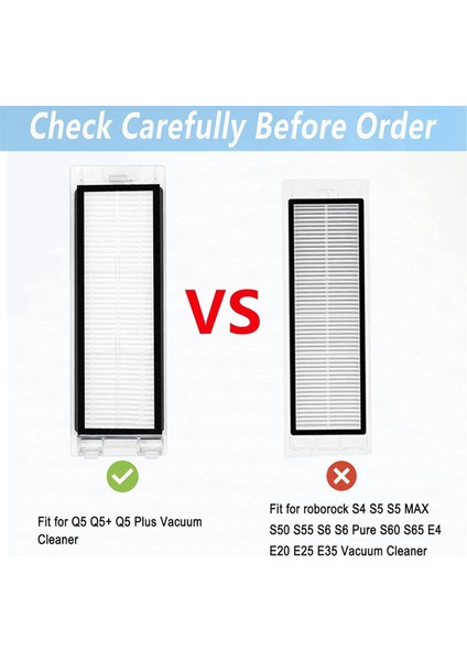 Roborock Q5 Q5+ Q5 Plus Robot Süpürge Yedek Parçaları Ana Yan Fırçalar Hepa Filtreler Toz Torbaları (Yurt Dışından) indirimleri