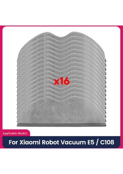 Xiaomi Robot Süpürge E5 / C108 Robot Süpürge Aksesuarları Yıkanabilir Mikrofiberler Için Mop Pedleri Mop Bezi 16 Adet (Yurt Dışından)