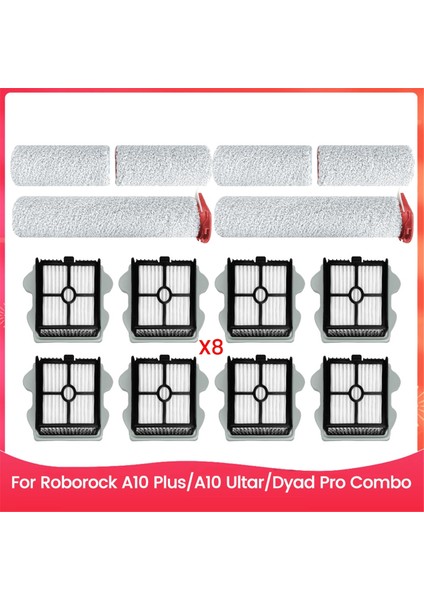 Roborock A10 Plus A10 Ultar Dyad Pro Combo Vakum Yedek Parçaları Için Islak ve Kuru Vakum Temizleyici Fırça ve Filtre Seti (Yurt Dışından)