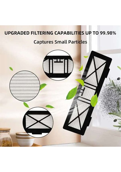 Neato Botvac Connected D10 D9 D8 D3 D4 D5 D6 D7 D Serisi D75 D80 D85 Parçaları Için 7 Adet Ana Yan Fırça Ultra Filtre (Yurt Dışından) fırsatları