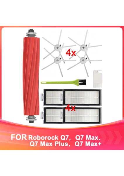 Xiaomi Roborock Q7, Q7 Max, Q7 Max Plus, Q7 Max+ Robot Süpürgeler Temizleyiciler Aksesuarları Için Uyumlu Yedek Parça Takımı (Yurt Dışından)