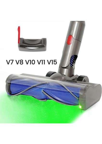 Dyson V7 V8 V10 V11 V15 Elektrikli Süpürge Için Sert Zemin Aparatı LED Işıklı V Şeklinde Turbo Kıl Fırça Temizleme Başlığı (Yurt Dışından) indirimleri