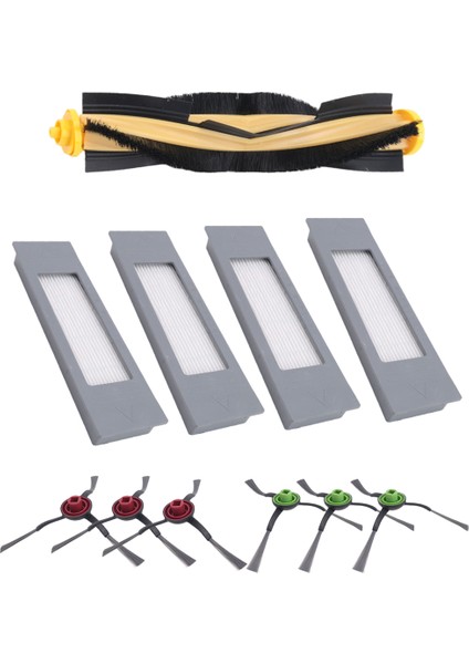 Ecovacs Deebot N8 T8 Aksesuarları 1 Ana Fırça 4 Filtre 6 Yan Fırça T8 N8 Ozmo 950 920 Yedek (Yurt Dışından) fiyatları