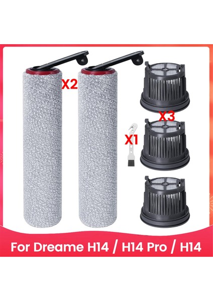 Dreame H14 / H14 Pro / H14 Çift Islak ve Kuru Elektrikli Süpürge Yedek Parçaları Için Silindir Fırça Hepa Filtresi (Yurt Dışından)