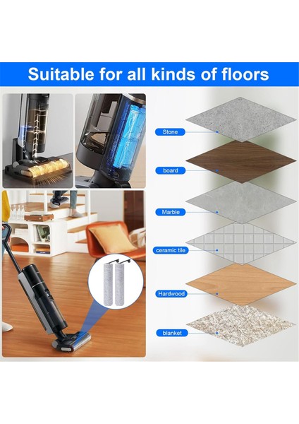 Dreame H12 Pro / H12 Dual Kablosuz Islak ve Kuru Elektrikli Süpürge Silindir Fırçaları Hepa Filtreleri Yedek Parçaları (Yurt Dışından) indirimleri