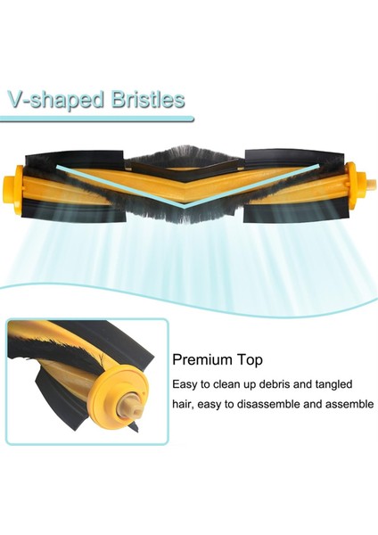 Ecovacs Deebot Ozmo T8/t8 Aivi/n8/n8 Pro Plus Robot Süpürge Ana Fırça Yan Fırça Filtresi Için Yedek Parçalar (Yurt Dışından) fırsatları