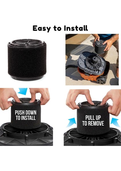 VF3700 Filtresi Ridgid Vac 3-4.5 Galonluk Dükkan Elektrikli Süpürgeleri Için Uyumlu, Islak Uygulama Köpük Filtresi WS0301VA'YA Uygun (Yurt Dışından) indirimleri