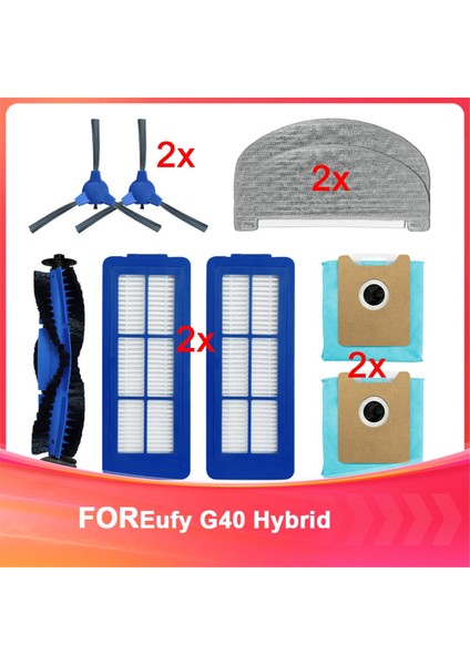 Eufy G40 Hybrid Yedek Parça Aksesuarları Yedek Parçalar Filtreler Paspas Bezleri Toz Torbaları (Yurt Dışından)
