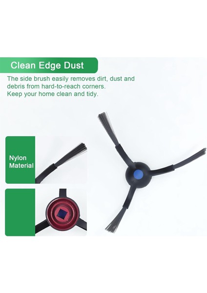 Ecovacs Deebot N20 Plus, N20, N20 Pro Plus Robot Süpürge Ana Yan Fırça Hepa Filtre Paspas Bezi Aksesuarları (Yurt Dışından) fiyatları