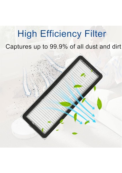 Roborock Qrevo Curve / P20 Pro Elektrikli Süpürge Parçaları Değişimi Için 16 Adet Yıkanabilir Ana Fırça Yan Fırça Filtresi (Yurt Dışından) fırsatları