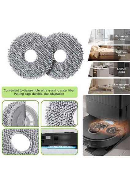 Roborock Qrevo Pro/qrevo Maxv/qrevo S/qrevo Plus Vakum Parçaları Için 17 Adet Ana Yan Fırça Filtre Paspas Bezleri Toz Torbaları (Yurt Dışından) indirimleri