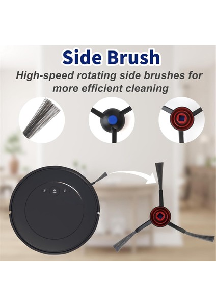 Ecovacs Deebot N30 Omni/ N30 Pro Omnı Robot Süpürge Yedek Parçaları Ana Yan Fırça Hepa Filtre Paspas Bezi Toz Torbaları (Yurt Dışından) modelleri