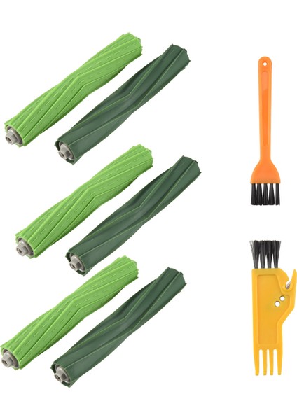 Irobot Roomba I3 I7 E5 E6 Serisi Robot Süpürge Aksesuarları Için 3 Çift Ana Kauçuk Fırça Yedeği (Yurt Dışından) fırsatları