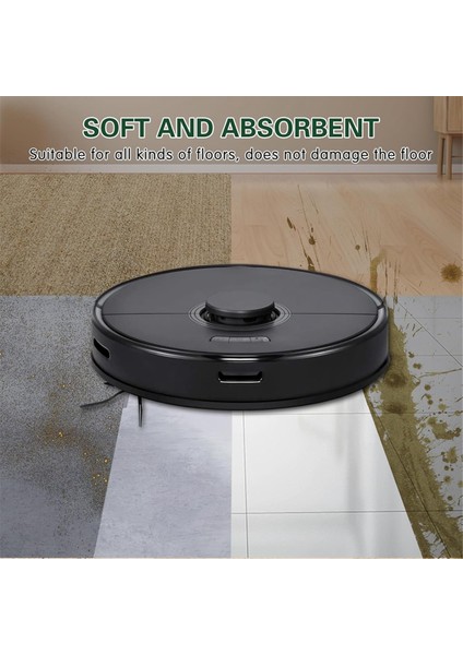 Roborock E Serisi, Q5, Q5 Pro, Q5 Pro+, Q7, Q7MAX, Q8MAX, Q8MAX+, S5, S5 Max, Robot Süpürge Için Mikrofiber Paspas Bezi (Yurt Dışından) fiyatları
