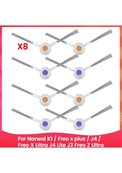 Narwal K1 / Freo x Plus / J4 / Freo x Ultra J4 Lite J3 Freo Z Ultra Robot Süpürge Aksesuarları Için Yan Fırça (Yurt Dışından)