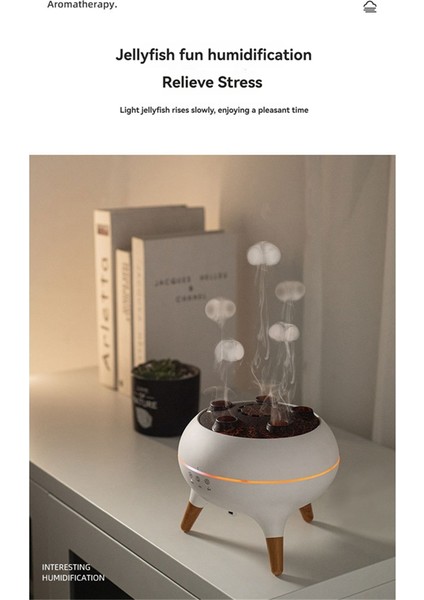 Esansiyel Yağ Difüzörü 250ML Soğuk Sis Difüzörü Denizanası Sis Volkan Gece Lambası Büyük Sis Hacmi Ab Fişi (Yurt Dışından) fırsatları