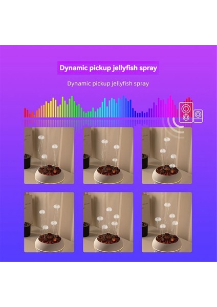 Esansiyel Yağ Difüzörü 250ML Soğuk Sis Difüzörü Denizanası Sis Volkan Gece Lambası Büyük Sis Hacmi Ab Fişi (Yurt Dışından) indirimleri