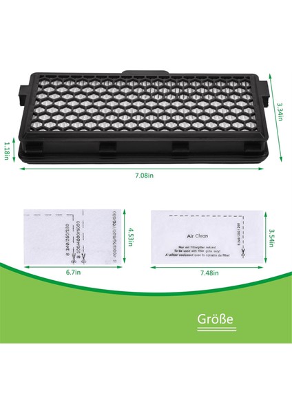 Miele Elektrikli Süpürge Compact C1 & C2, Complete C2 & C3, S8340, Hepa Filtreler Için Yedek Filtre Setleri (Yurt Dışından) indirimleri