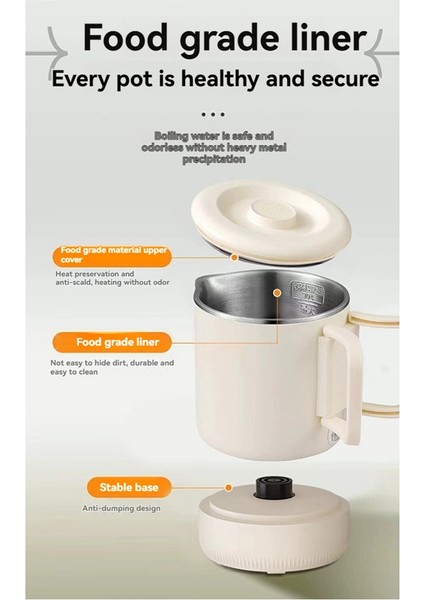 3'ü 1 Arada Çok Amaçlı Pirinç Pişirici Katlanabilir Mini Seyahat Elektrikli Su Isıtıcısı Katlanabilir Elektrikli Pişirici Sıcak Tencere Ingiltere Fişi (Yurt Dışından) modelleri