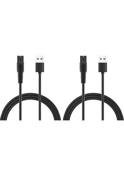 2 Adet 5V 1A USB Tıraş Makinesi Şarj Kablosu Philips QP2724 QP2834 QP1924 MG9520 Elektrikli Tıraş Makinesi Düzeltici Şarj Kablosu (Yurt Dışından)