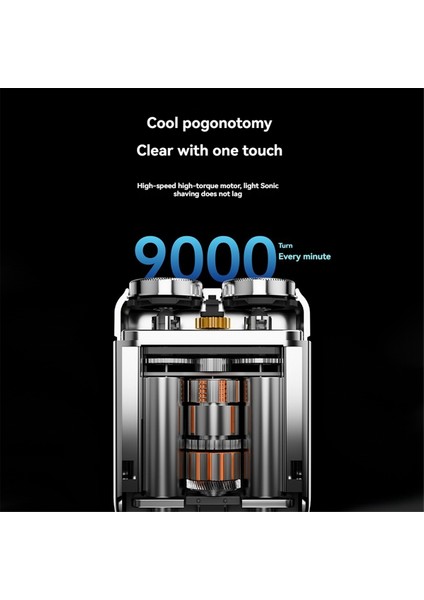 Taşınabilir Elektrikli Tıraş Makinesi Seyahat Düzeltici Dijital Ekranlı Elektrikli Sakal Tıraş Makinesi Tıraş Aleti Seyahat Tıraş Makinesi Gümüş (Yurt Dışından) fırsatları