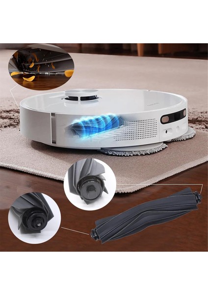 Dreame L10 Ultra L10S Ultra Ana Yan Fırça Hepa Filtre Paspas Bezi Toz Torbaları Robot Süpürge Parçaları (Yurt Dışından)
