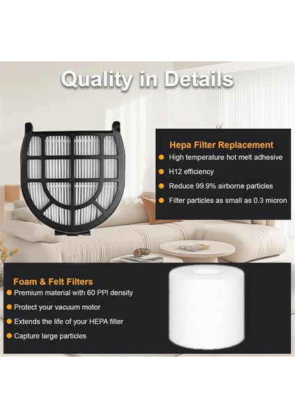 Shark LZ600 LZ601 LZ602 Elektrikli Süpürge Aksesuarları Için 10 Adet Filtre Seti Ön ve Arka Filtre Pamuk (Yurt Dışından) fırsatları