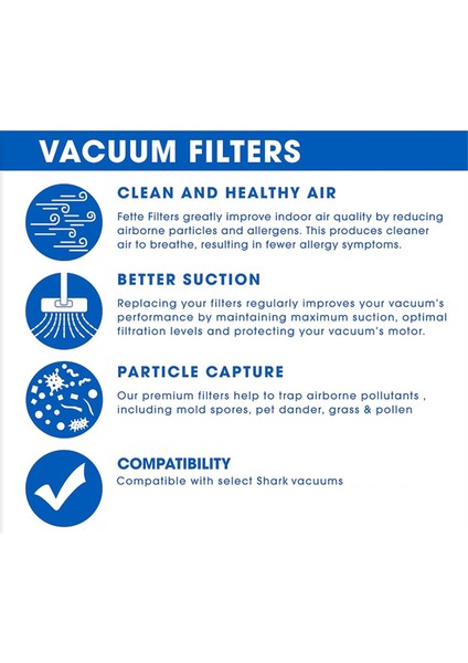 Shark LZ600 LZ601 LZ602 Elektrikli Süpürge Aksesuarları Için 10 Adet Filtre Seti Ön ve Arka Filtre Pamuk (Yurt Dışından) indirimleri