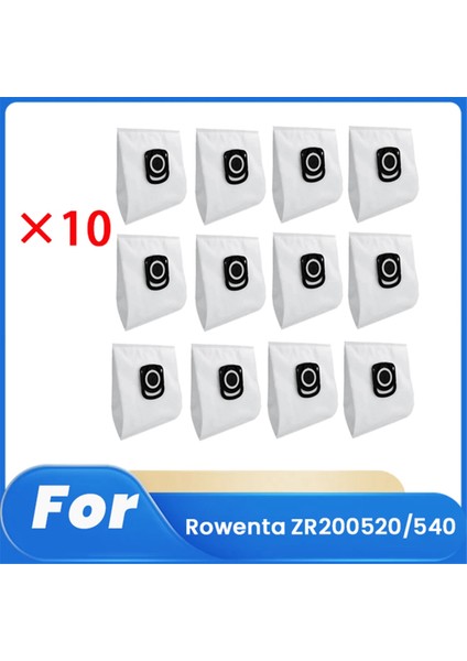 Rowenta ZR200520/540/740 Süpürge Aksesuarları Temizleyici Parçaları Değiştirme Için 12 Adet Toz Torbası (Yurt Dışından)