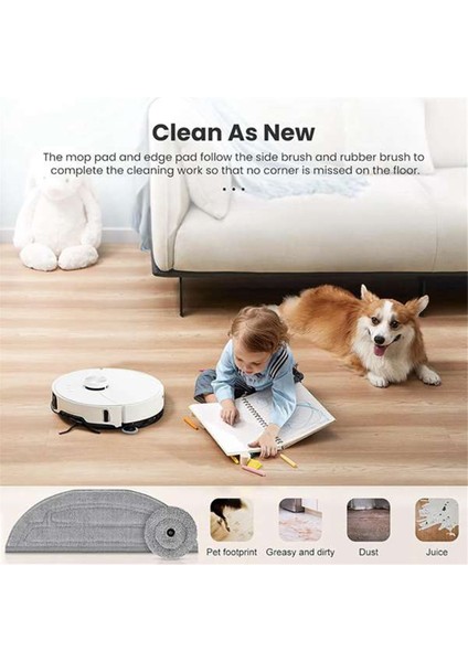 Roborock S8 Maxv Ultra/ G20S Robot Süpürge Için Mop Pedleri Yedekleri Çift Sonik Titreşim Modülleri Kenar Mop Pedleri (Yurt Dışından) indirimleri