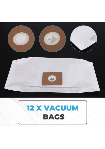 Shop-Vac 9066800 2-2,5 Galon Tip B ve QAM70 Vakum Için 12 Paket Vakum Torbası, Premium Tek Kullanımlık Filtre Kağıdı Torbaları (Yurt Dışından) indirimleri