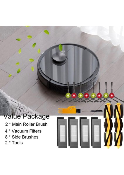 Ecovacs Deebot Ozmo 920, 950, T5, T8, T8 Aıvı, T8 Pure, T9, T9 Aıvı, N7, N8, N8+, N10, N10 Plus Robot Süpürge Parçası Için (Yurt Dışından) modelleri