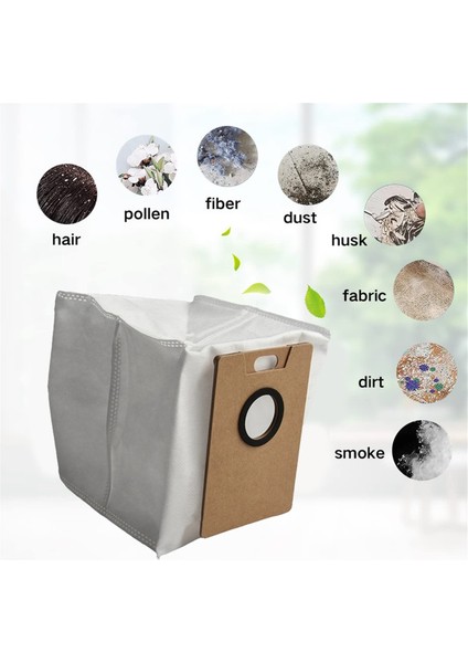 Tp-Link Tapo RV30 Max PLUS/RV20 Max Plus/lydsto R1 Edge/miwhole M9 Lite/roidmi Eve Rook Vakum Parçaları Için Toz Torbası 12 Adet (Yurt Dışından) modelleri