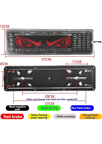 24V Araba Römork Kamyon Arka Lambası Araba LED Arka Arka Lambası Koşu Sinyal Arka Lambaları Su Geçirmez Arka Lambası Parçaları (Yurt Dışından) fiyatları