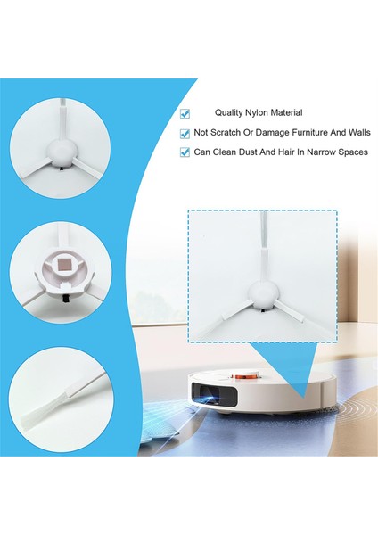 Xiaomi X20+, X10+, Dreame L10S Pro Gen 2, L10S Ultra, L10 Ultra, Robot Süpürge Için Aksesuar Yedek Parçası (Yurt Dışından) modelleri