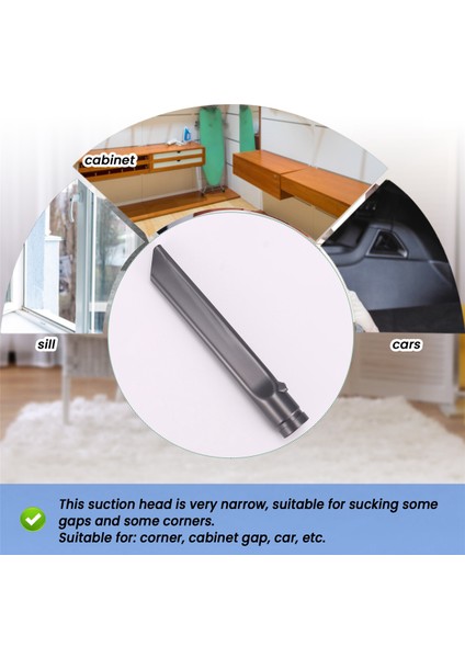 Adet Düz Emiş Nozulu Başlığı Dyson Elektrikli Süpürge Aksesuarları Uzun Düz Emiş DC35 DC45 DC58 DC59 DC62 V6 Fırça Başlığı (Yurt Dışından) indirimleri