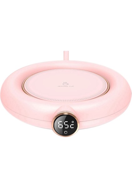 Otomatik Kapanma Özellikli Masa Üstü Kahve Kupa Isıtıcısı, 3 Sıcaklık Ayarı, Ev ve Ofis Için Ideal, Mükemmel Hediye (Kupa Olmadan) Pembe (Yurt Dışından)