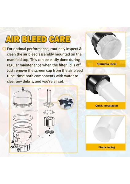 190092 Fns Plus Havuz ve Spa De Filtre Değişimi Için Dahili Hava Tahliye Tertibatı Dikey Izgara Filtresi (Yurt Dışından) modelleri