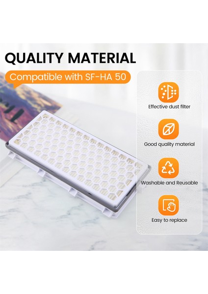 SF-HA50 Hepa Airclean 50 Filtresi Miele Elektrikli Süpürge Serisi Complete C3 C2 C1 S8000 S6000 S5000 S4 S5, Vb. ile Uyumlu (Yurt Dışından) indirimleri