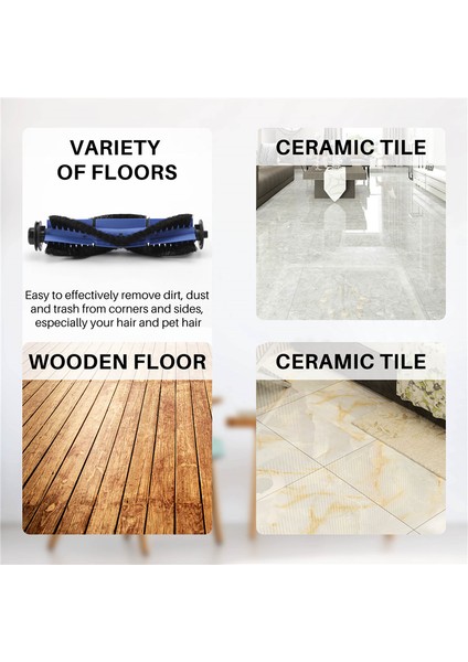 Cecotec Conga Excellence 1090 Elektrikli Süpürge Için 2 Adet Silindir Ana Fırça Silindir Fırça Temizleme Yedek Aksesuarları (Yurt Dışından)