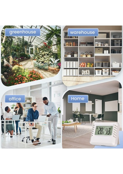 Iç Mekan Kullanımı Için LCD Dijital Termometre Mini Oda Termometresi Termo-Higrometre Nem Ölçer Oturma Odası Için Beyaz (Yurt Dışından) fırsatları