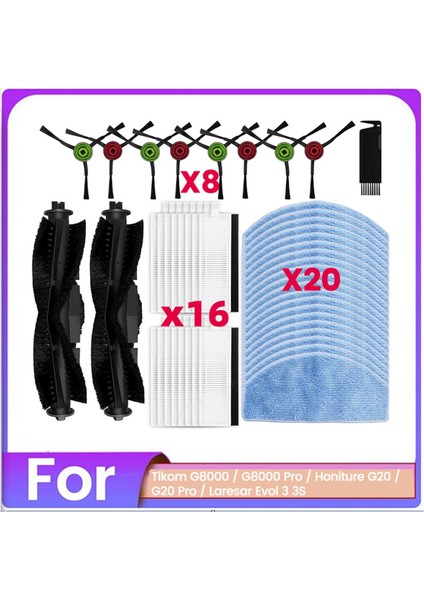 Tikom G8000 G8000 Pro Için Honiture G20 G20 Pro Için Laresar Evol 3 3s Elektrikli Süpürge Aksesuarları Yedek Parçaları (Yurt Dışından)