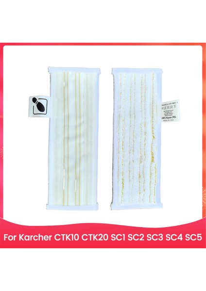 2 Adet Mikrofiber Mop Bezleri Karcher CTK10 CTK20 Sc1 Sc2 Sc3 Sc4 Sc5 Islak ve Kuru Kullanım Zemin Temizleme Seti Için Uygundur (Yurt Dışından)