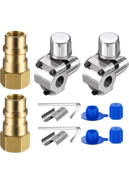 R134A Dönüşüm Kitleri Klimalar Dolum Vanaları Bağlantı Parçaları Port Adaptörü Yenilemeler Hızlı Bağlantı Kaplinleri (Yurt Dışından)