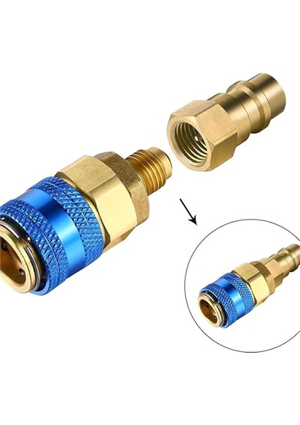 R134A Dönüşüm Kitleri Klimalar Dolum Vanaları Bağlantı Parçaları Port Adaptörü Yenilemeler Hızlı Bağlantı Kaplinleri (Yurt Dışından) fırsatları
