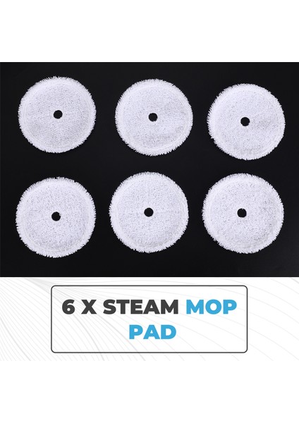 Bissell 3115 2859 Serisi Spinwave Islak ve Kuru Robot Süpürge Yeniden Kullanılabilir Ped 6'lı Paket Için Buharlı Paspas Pedleri Yedekleri (Yurt Dışından) indirimleri