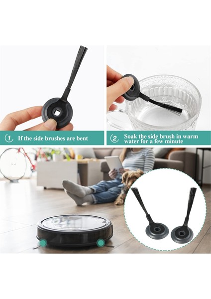 Shark RVSBK950 Yan Fırçalar Için Yedek Filtre Shark Ion S87 R85 RV850 Robot Için Yedek (Yurt Dışından) modelleri